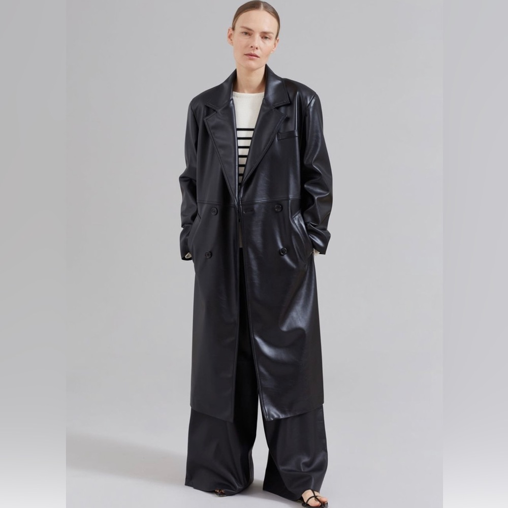 The Frankie shop faux leather coat
